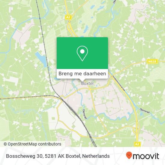 Bosscheweg 30, 5281 AK Boxtel kaart