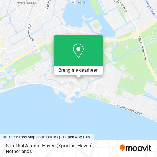 Sporthal Almere-Haven (Sporthal Haven) kaart