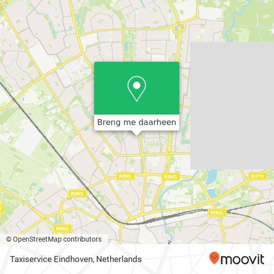 Taxiservice Eindhoven kaart
