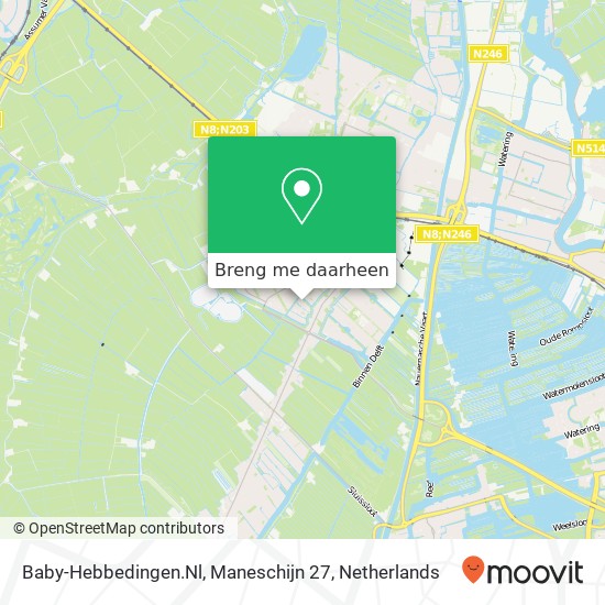 Baby-Hebbedingen.Nl, Maneschijn 27 kaart