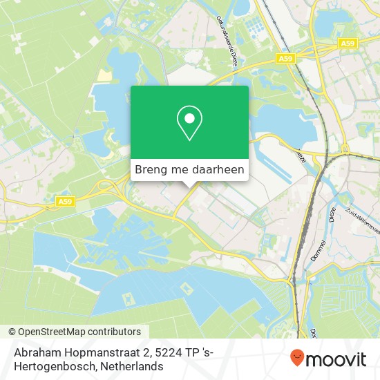 Abraham Hopmanstraat 2, 5224 TP 's-Hertogenbosch kaart