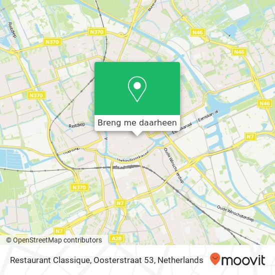 Restaurant Classique, Oosterstraat 53 kaart