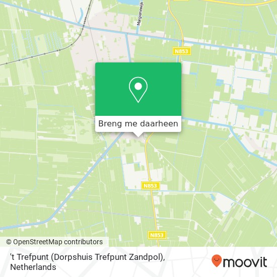 't Trefpunt (Dorpshuis Trefpunt Zandpol) kaart