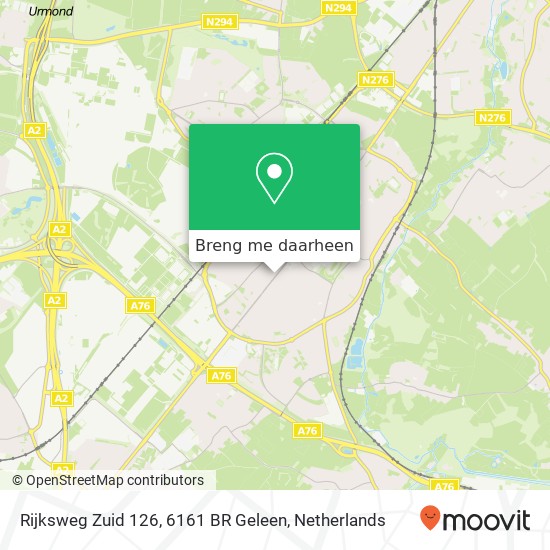 Rijksweg Zuid 126, 6161 BR Geleen kaart