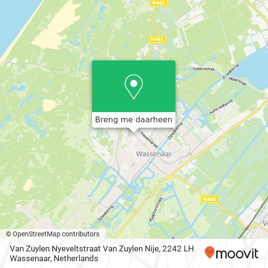 Van Zuylen Nyeveltstraat Van Zuylen Nije, 2242 LH Wassenaar kaart