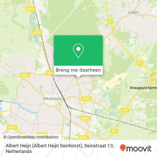 Albert Heijn (Albert Heijn Seinhorst), Seinstraat 13 kaart