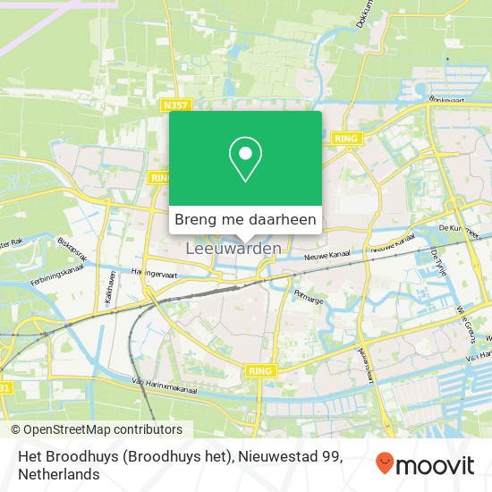 Het Broodhuys (Broodhuys het), Nieuwestad 99 kaart