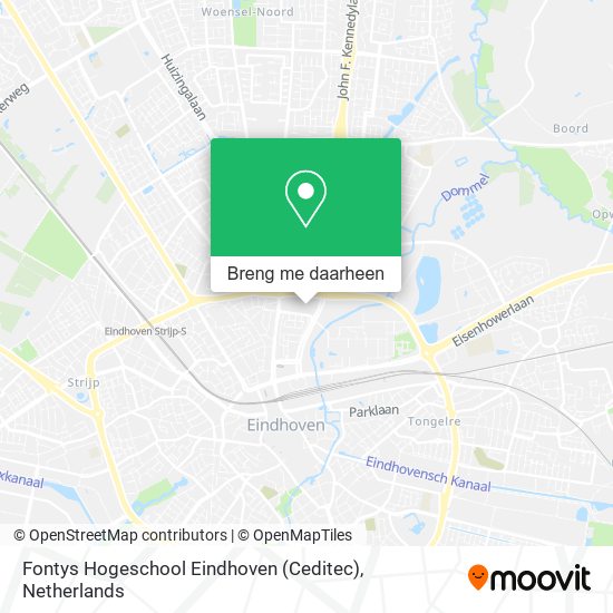 Fontys Hogeschool Eindhoven (Ceditec) kaart