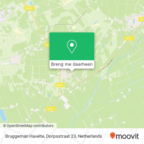 Bruggeman Havelte, Dorpsstraat 23 kaart