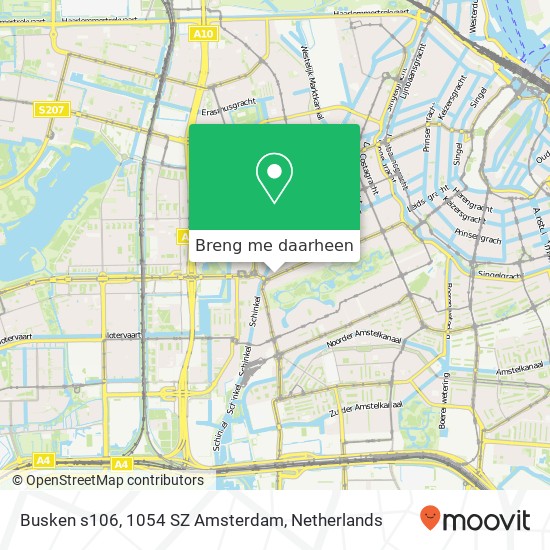Busken s106, 1054 SZ Amsterdam kaart