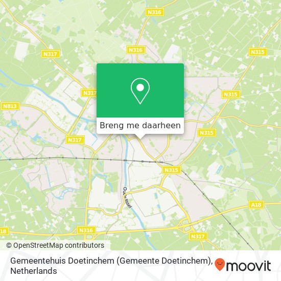 Gemeentehuis Doetinchem (Gemeente Doetinchem) kaart