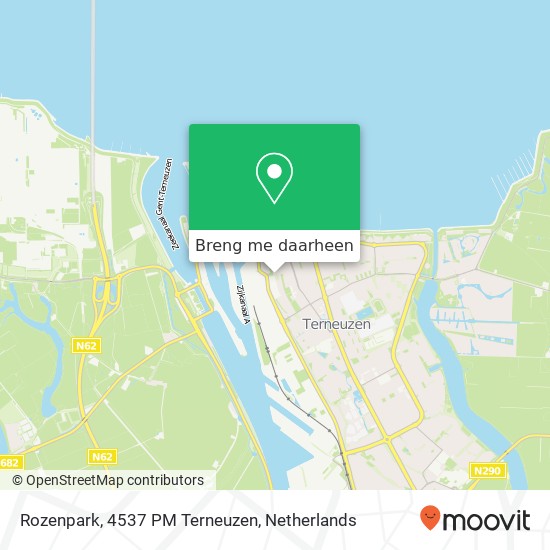 Rozenpark, 4537 PM Terneuzen kaart