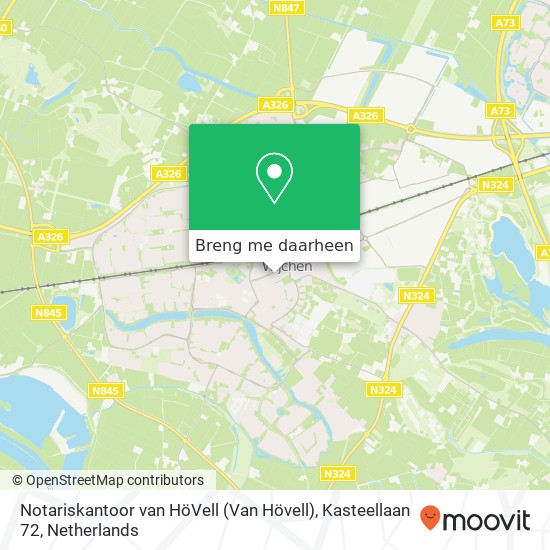 Notariskantoor van HöVell (Van Hövell), Kasteellaan 72 kaart