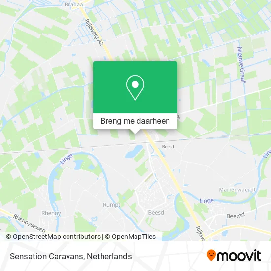 Sensation Caravans kaart