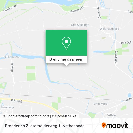 Broeder en Zusterpolderweg 1, 4471 RT Wolphaartsdijk kaart