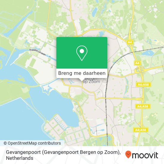 Gevangenpoort (Gevangenpoort Bergen op Zoom) kaart