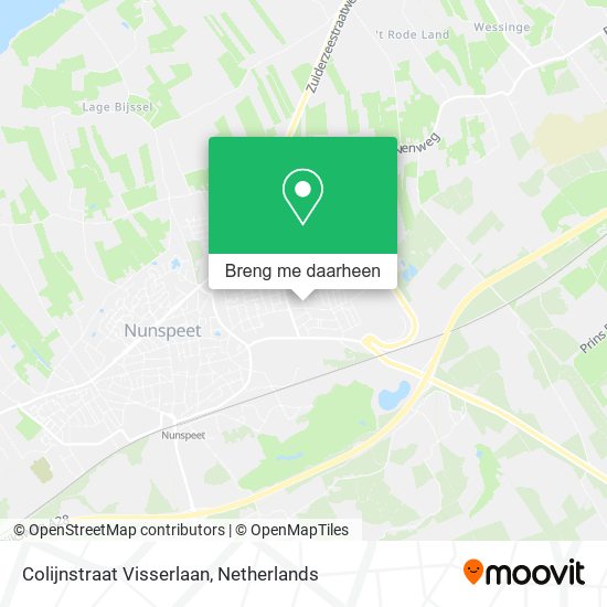 Colijnstraat Visserlaan kaart