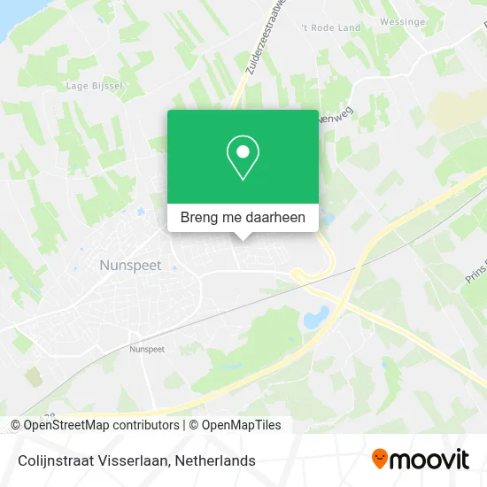 Colijnstraat Visserlaan kaart