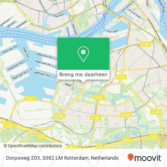 Dorpsweg 203, 3082 LM Rotterdam kaart