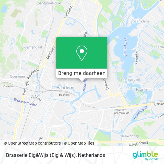 Brasserie Eig&Wijs (Eig & Wijs) kaart