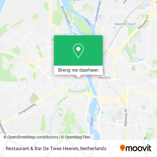 Restaurant & Bar De Twee Heeren kaart