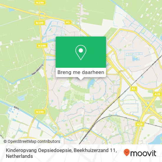 Kinderopvang Oepsiedoepsie, Beekhuizerzand 11 kaart