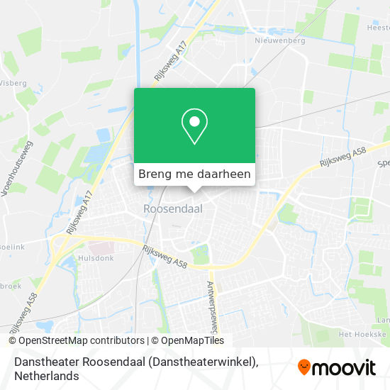 Danstheater Roosendaal (Danstheaterwinkel) kaart