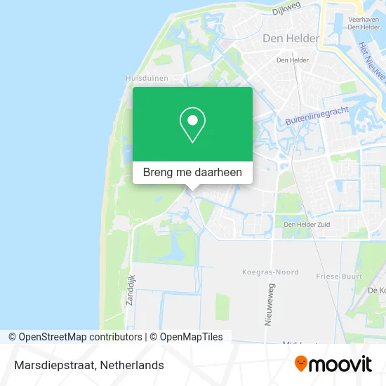 Marsdiepstraat kaart