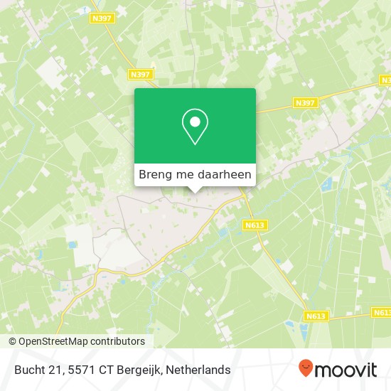 Bucht 21, 5571 CT Bergeijk kaart