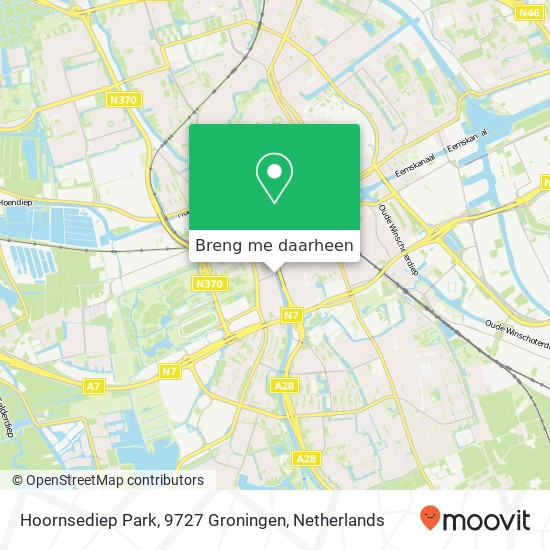 Hoornsediep Park, 9727 Groningen kaart