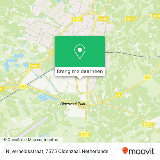 Nijverheidsstraat, 7575 Oldenzaal kaart
