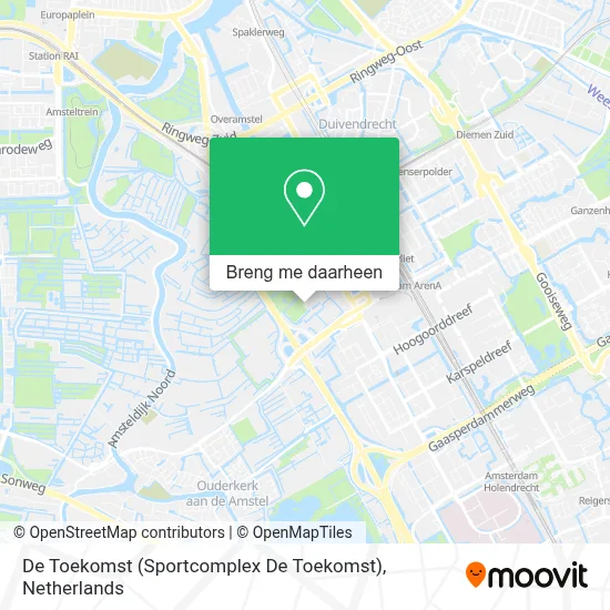 De Toekomst (Sportcomplex De Toekomst) kaart