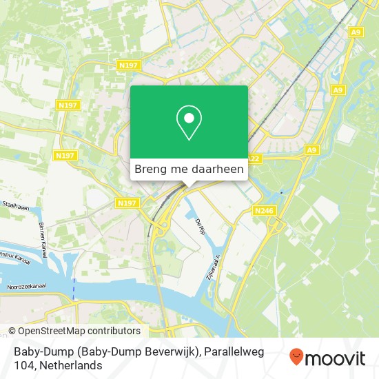 Baby-Dump (Baby-Dump Beverwijk), Parallelweg 104 kaart