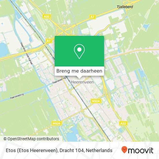 Etos (Etos Heerenveen), Dracht 104 kaart