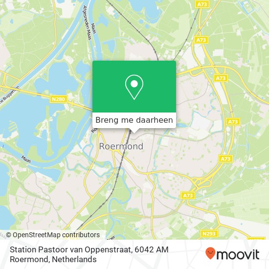 Station Pastoor van Oppenstraat, 6042 AM Roermond kaart
