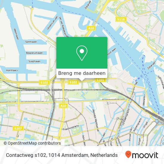 Contactweg s102, 1014 Amsterdam kaart