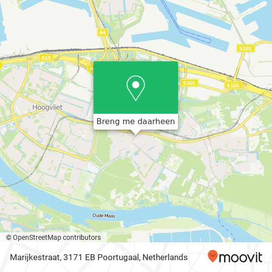 Marijkestraat, 3171 EB Poortugaal kaart