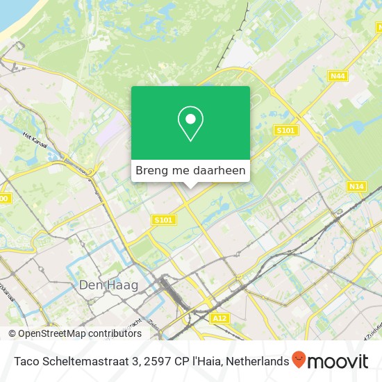 Taco Scheltemastraat 3, 2597 CP l'Haia kaart