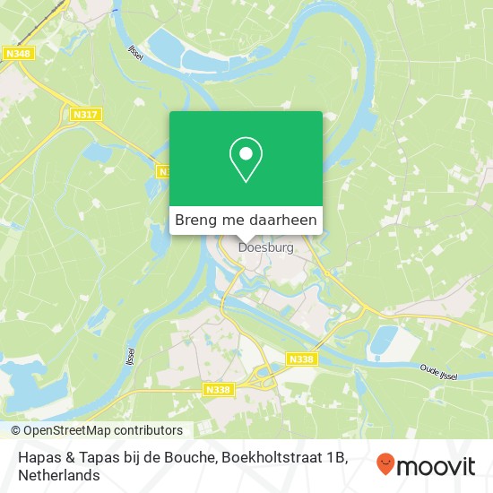 Hapas & Tapas bij de Bouche, Boekholtstraat 1B kaart