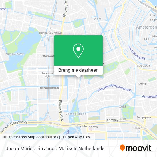 Jacob Marisplein Jacob Marisstr kaart