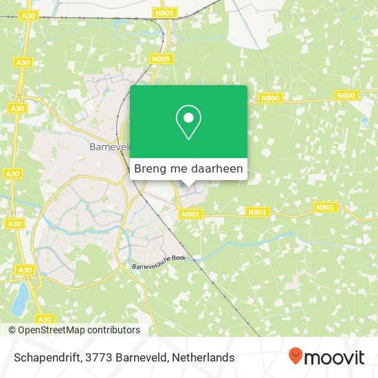 Schapendrift, 3773 Barneveld kaart