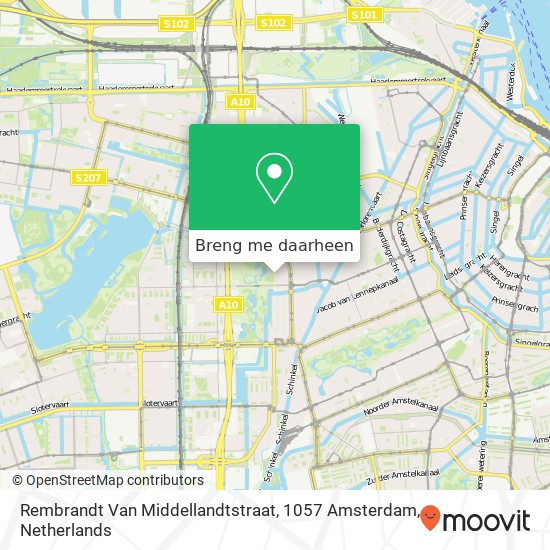 Rembrandt Van Middellandtstraat, 1057 Amsterdam kaart