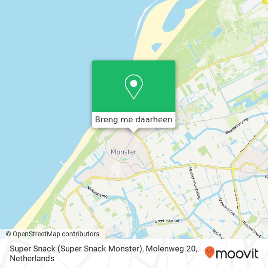 Super Snack (Super Snack Monster), Molenweg 20 kaart