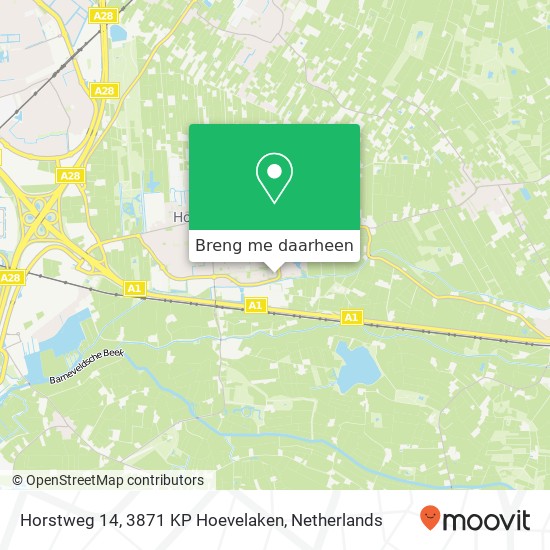 Horstweg 14, 3871 KP Hoevelaken kaart