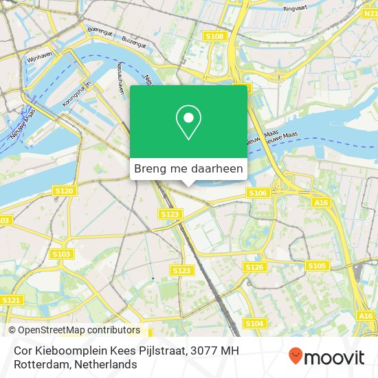 Cor Kieboomplein Kees Pijlstraat, 3077 MH Rotterdam kaart