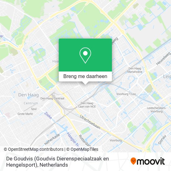 De Goudvis (Goudvis Dierenspeciaalzaak en Hengelsport) kaart