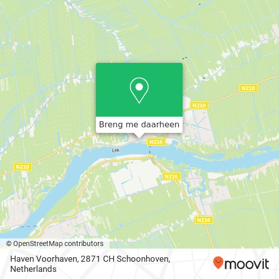 Haven Voorhaven, 2871 CH Schoonhoven kaart