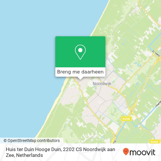 Huis ter Duin Hooge Duin, 2202 CS Noordwijk aan Zee kaart