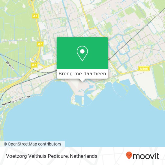 Voetzorg Velthuis Pedicure kaart