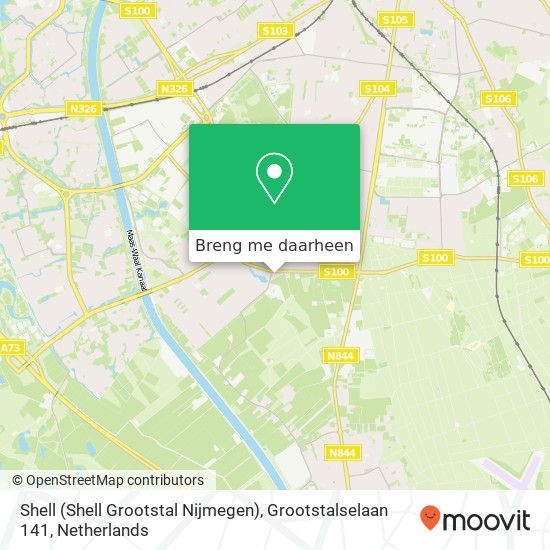 Shell (Shell Grootstal Nijmegen), Grootstalselaan 141 kaart